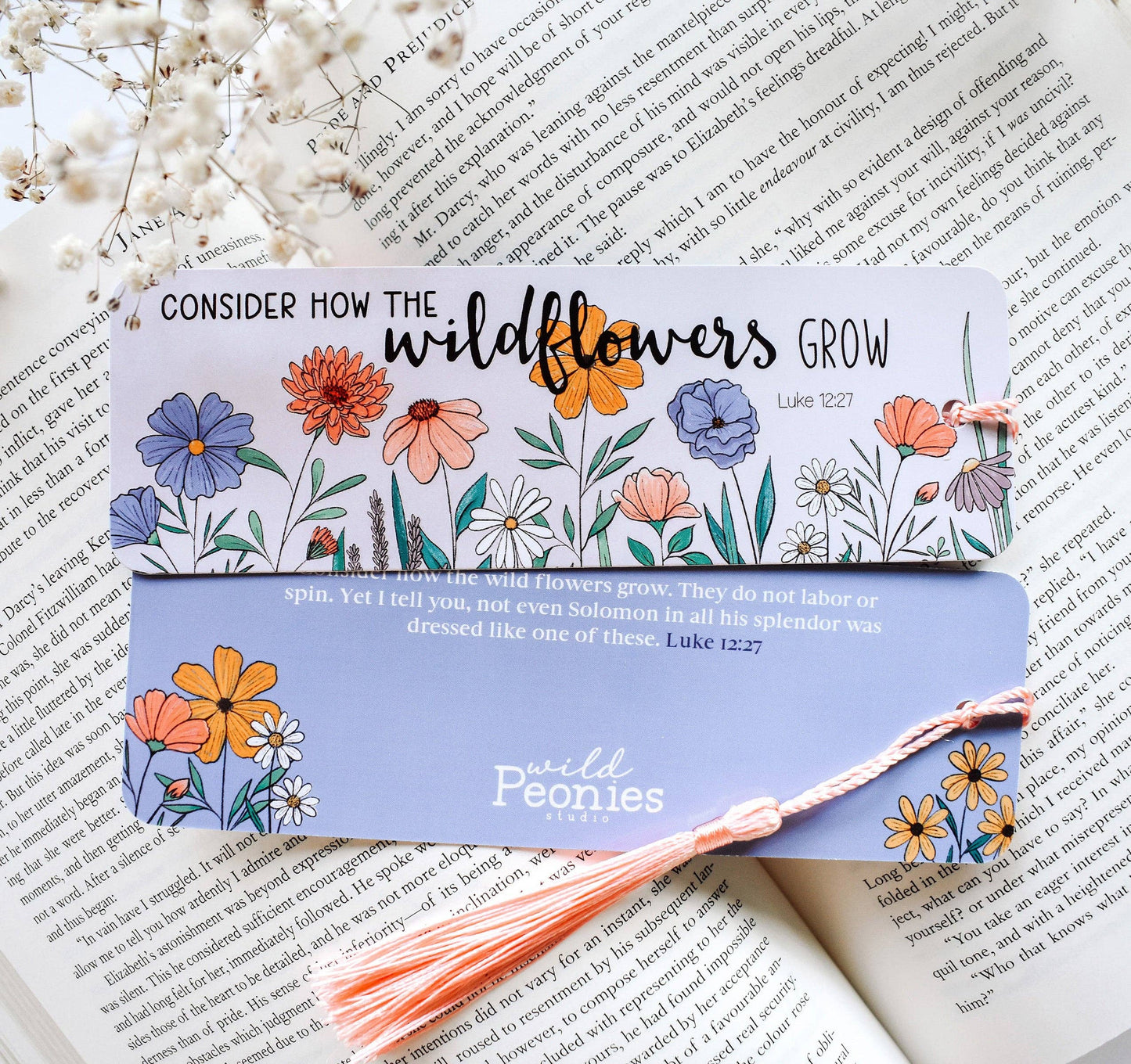 Consider How the Wildflowers Grow Bookmark