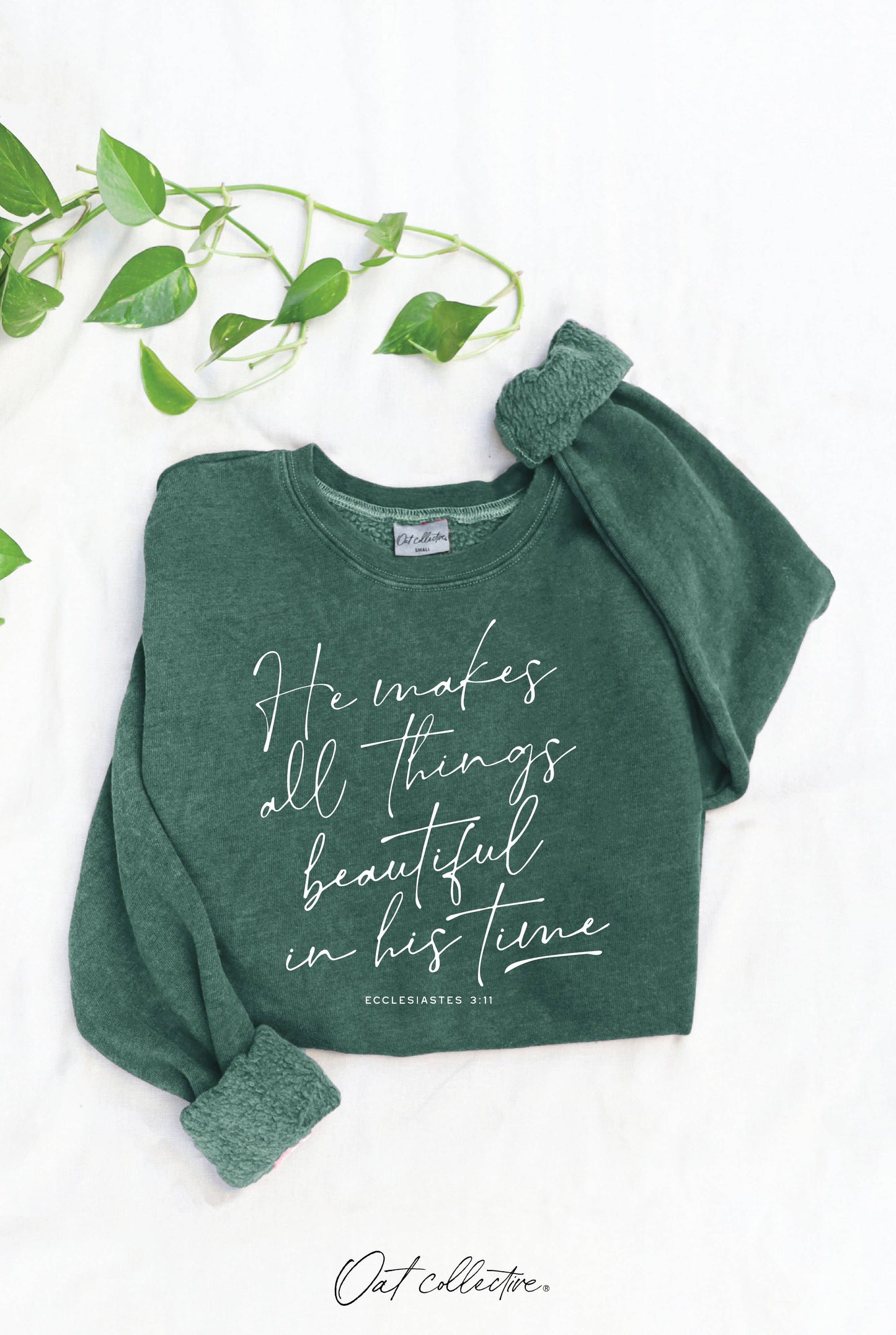 HE MAKES ALL THINGS  Mineral Graphic Sweatshirt