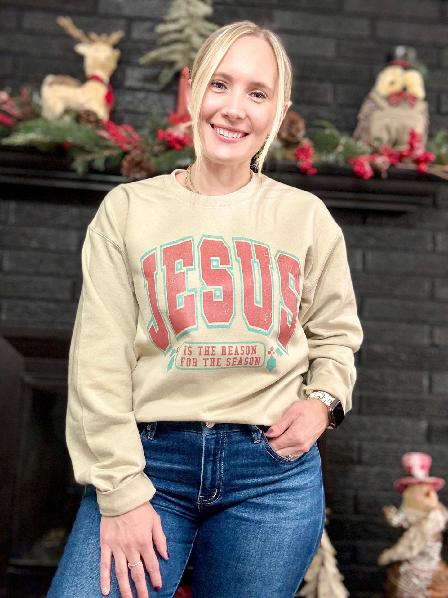 Jesus Is The Reason Christmas Sweatshirt